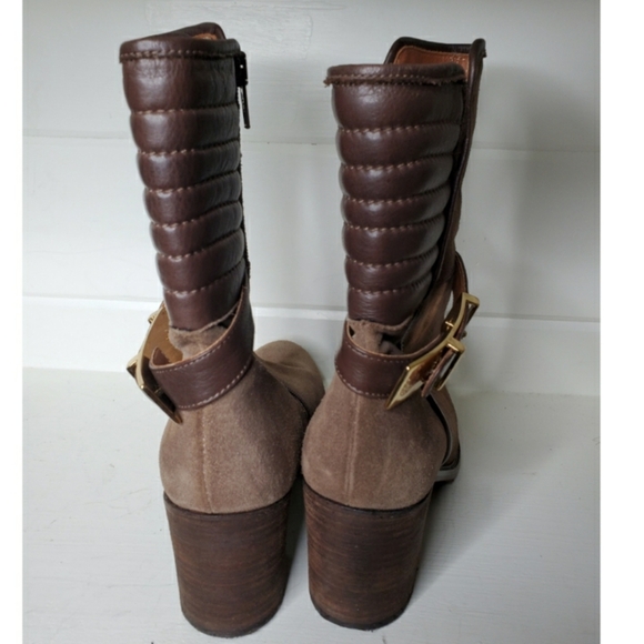 Napoleoni Suede Boots SZ 37 - Picture 6 of 6